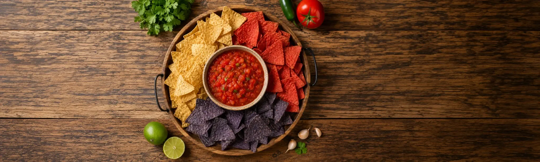 Tortilla chips and My Salsa handcrafted salsa in a bowl